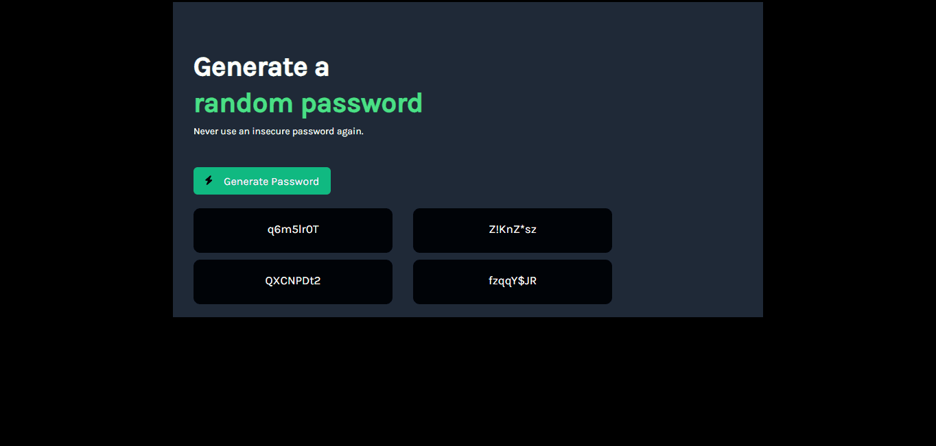 Password Generator